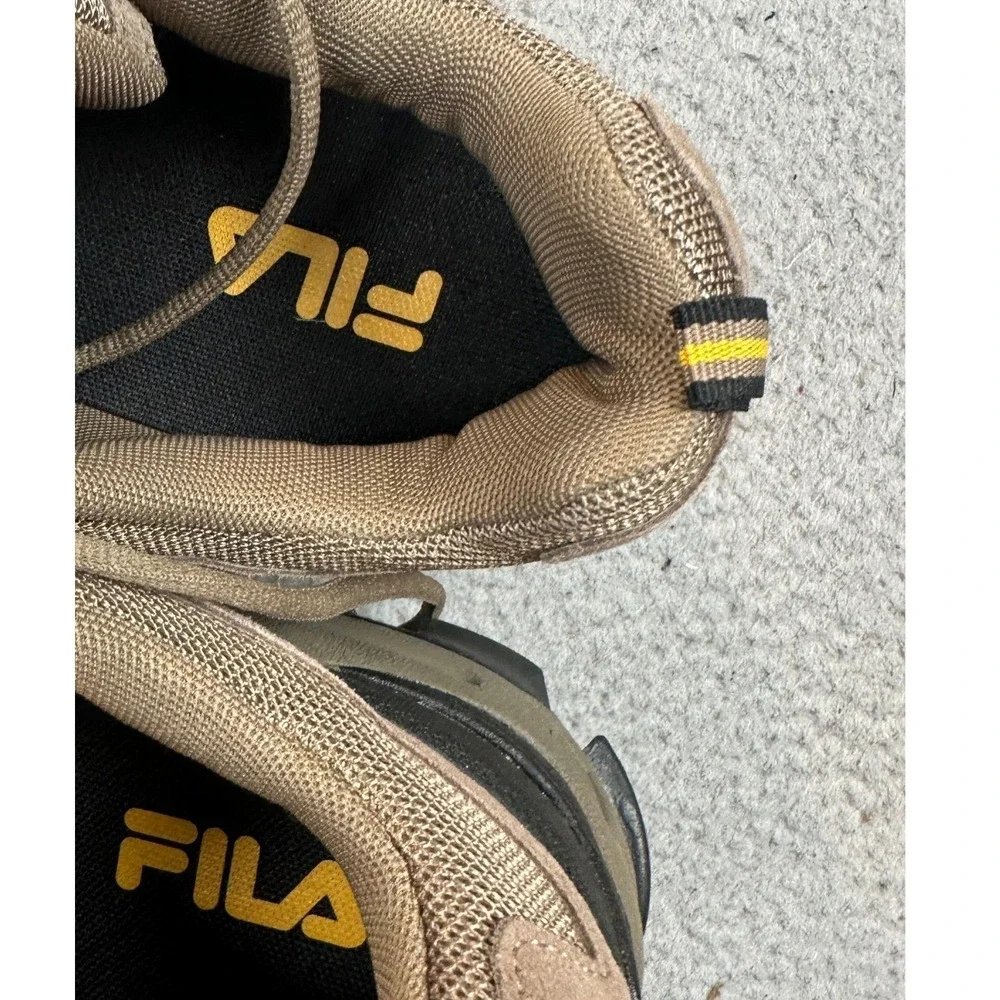 Fila Memory At Peake Shoes Mens 12 Taupe Brown Yellow Trail Hiking 1HH25001-246